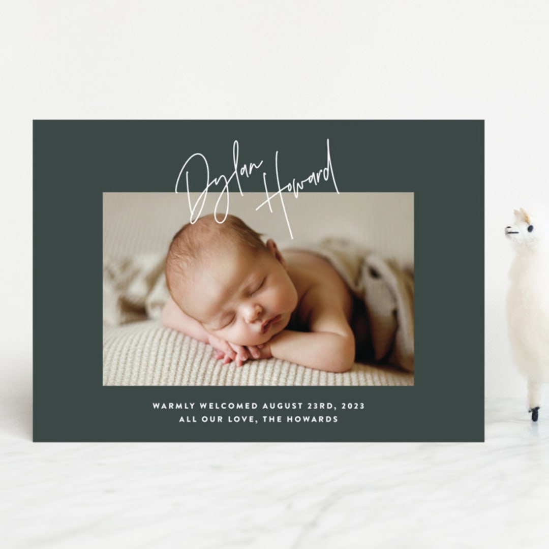 "headline" - Birth Announcements in Hunter by JoAnn Jinks - Front