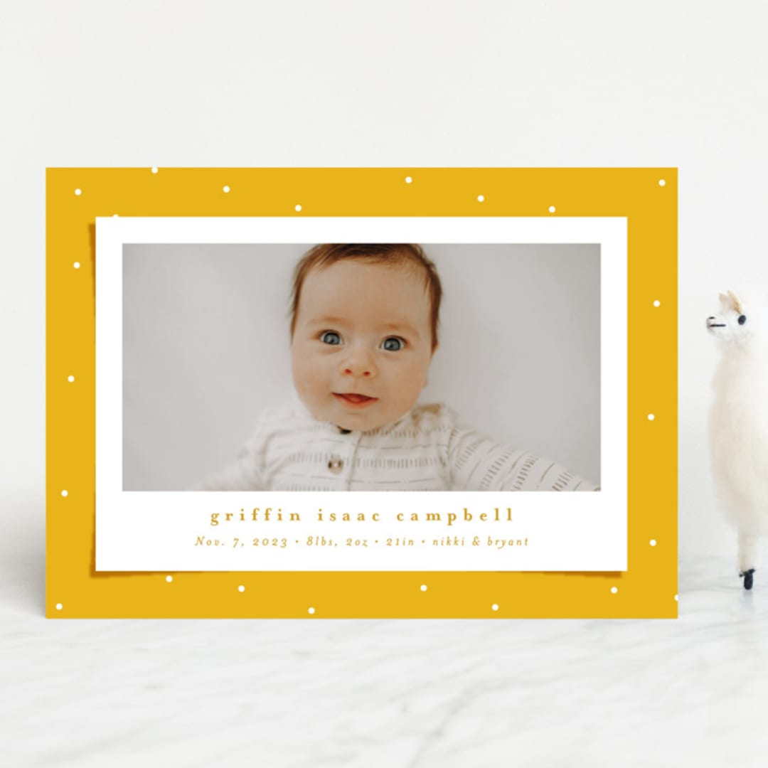 "Blanket" - Birth Announcements in Bee by Lea Delaveris - Front