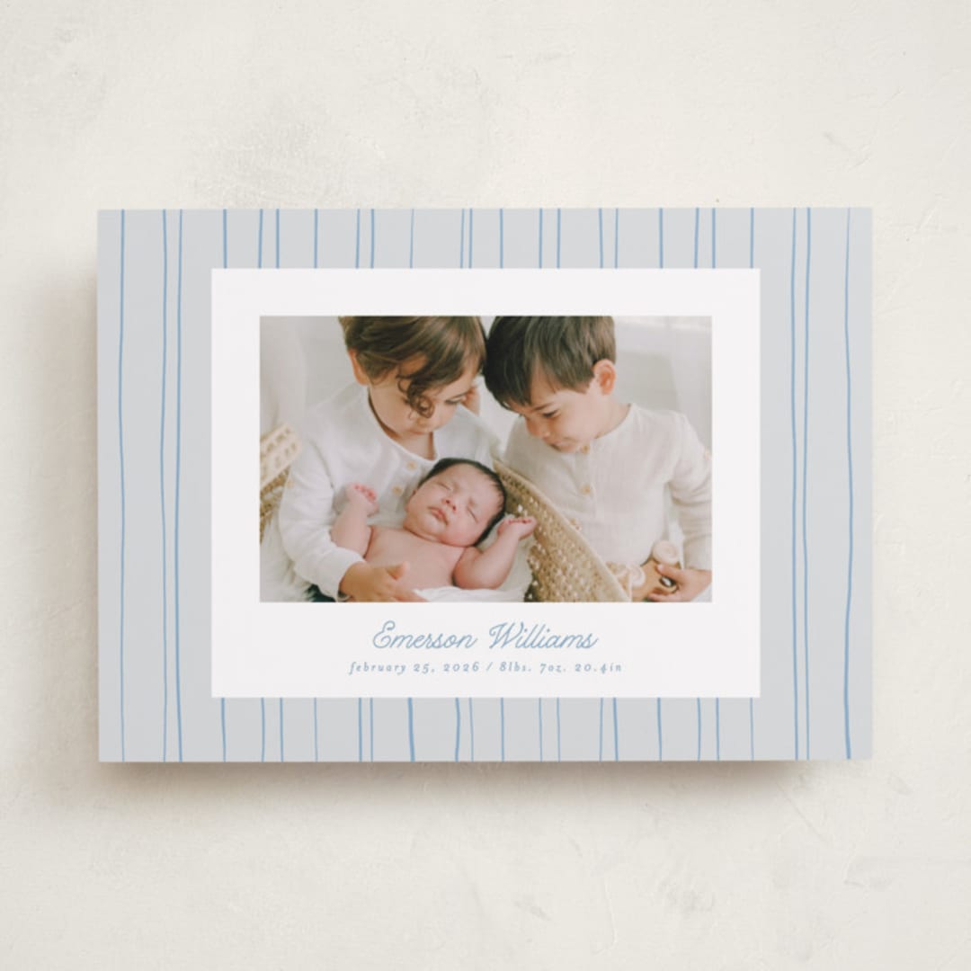 "Rayitas" - Birth Announcements in Sky by Tamara Hilje - Front