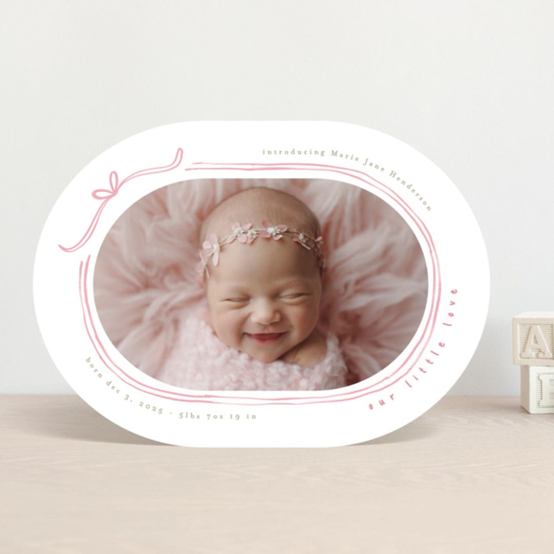 "Bundle of Joy" - Birth Announcements in Gumdrop by Creo Study - Front