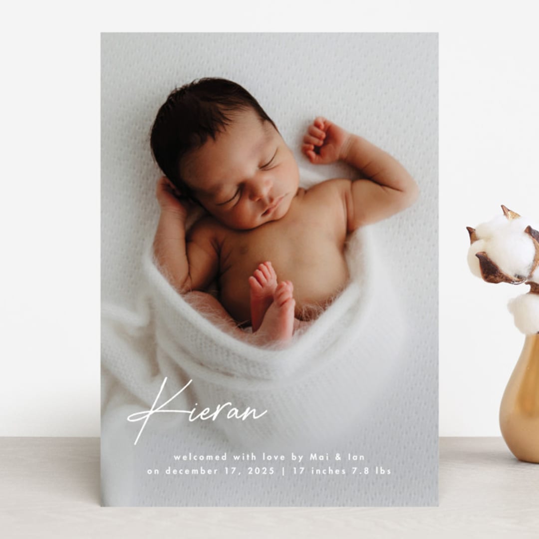 "raclette" - Birth Announcements in Marshmallow by chocomocacino - Front