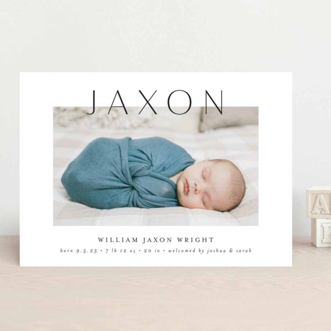 "Lift" - Birth Announcements in Ash by Lehan Veenker - Front
