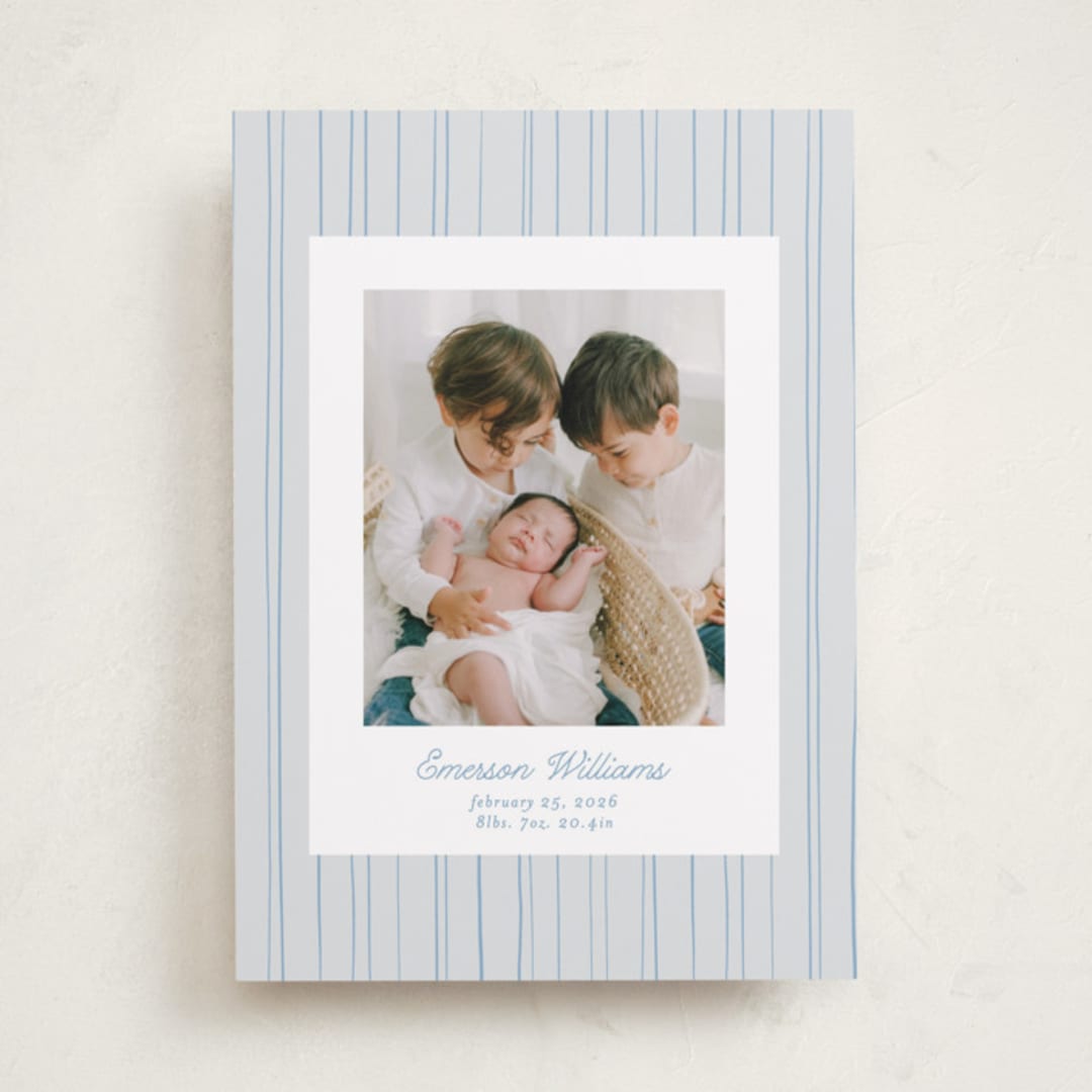 "Rayitas" - Birth Announcements in Sky by Tamara Hilje - Front