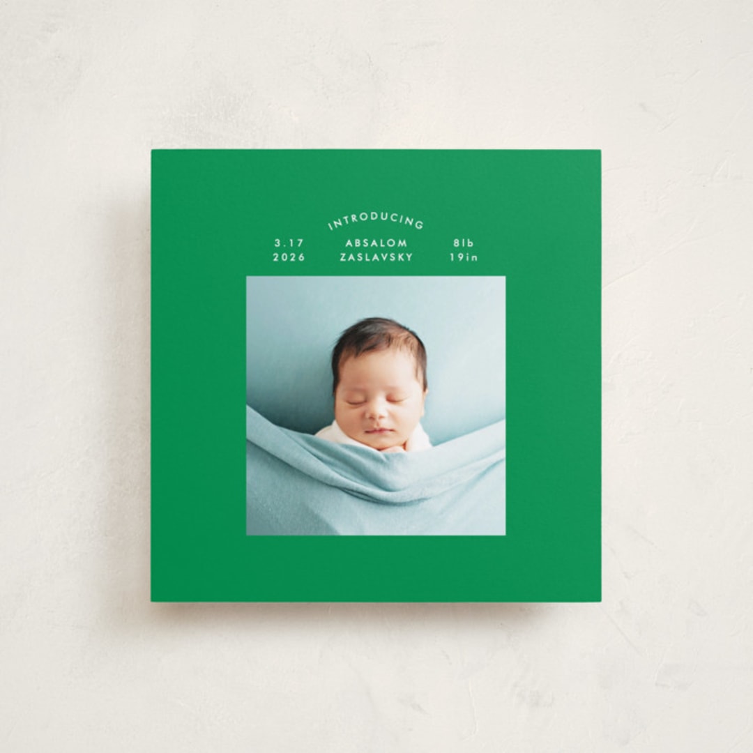 "my child" - Birth Announcements in Grass by Phrosné Barwood - Front