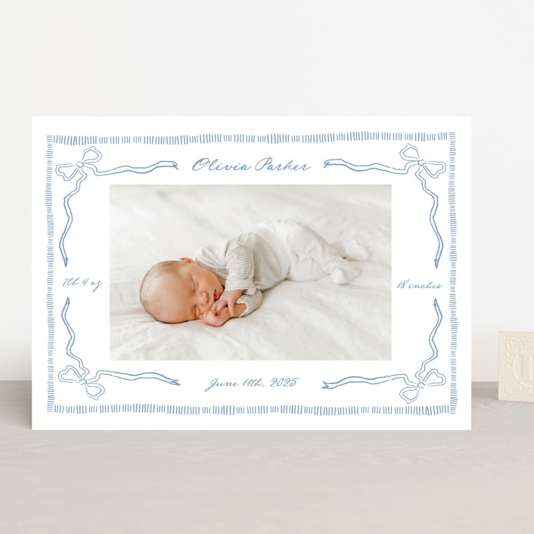 "Arabella" - Birth Announcements in Sky by Jelena Vuletic - Front