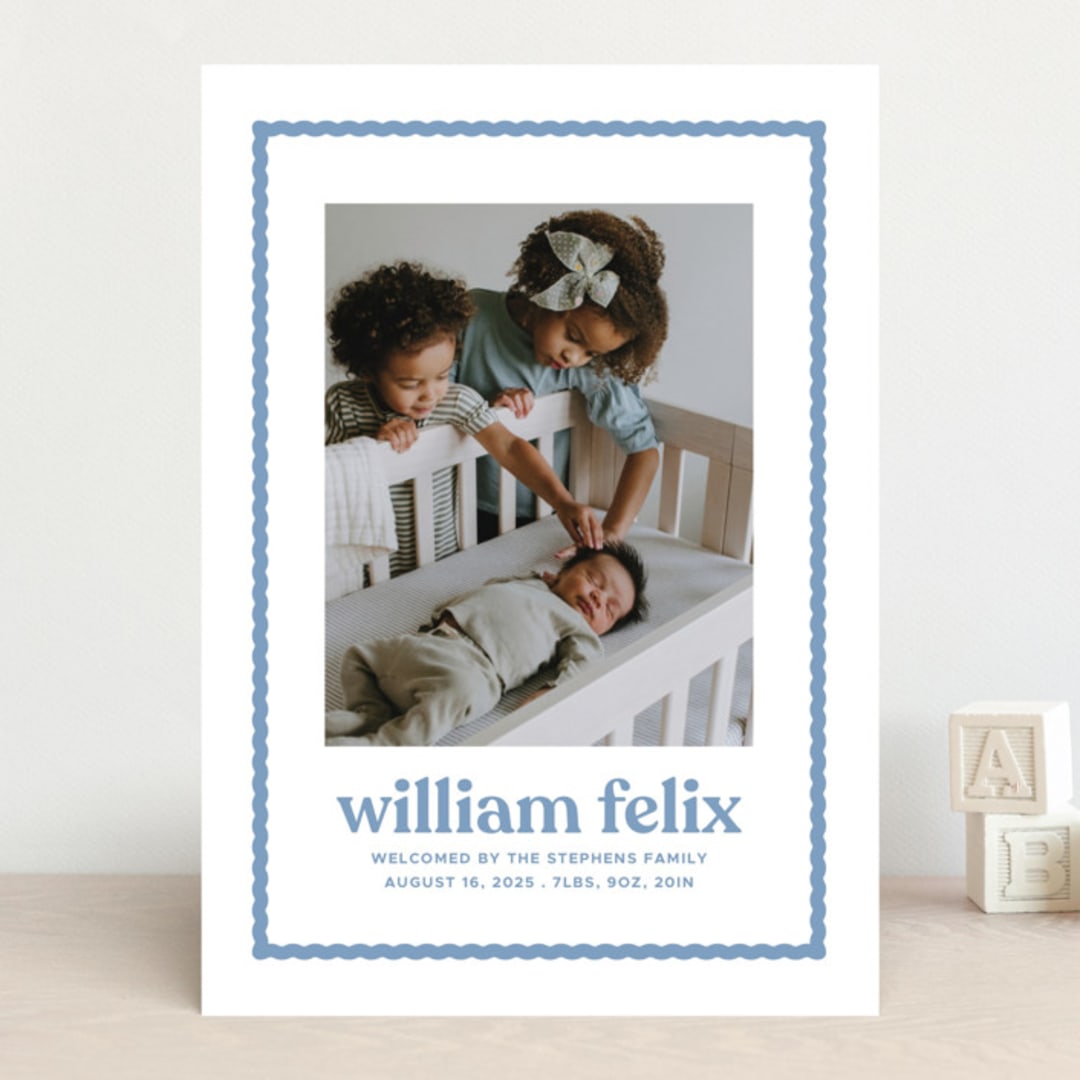 "First impression" - Birth Announcements in Water by Lea Delaveris - Front