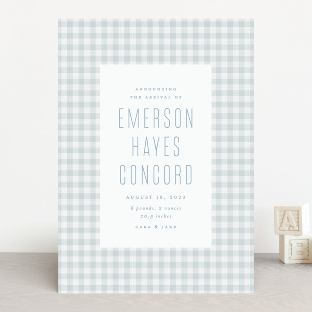 "Charming" - Birth Announcements in Cloud by Lea Delaveris - Front