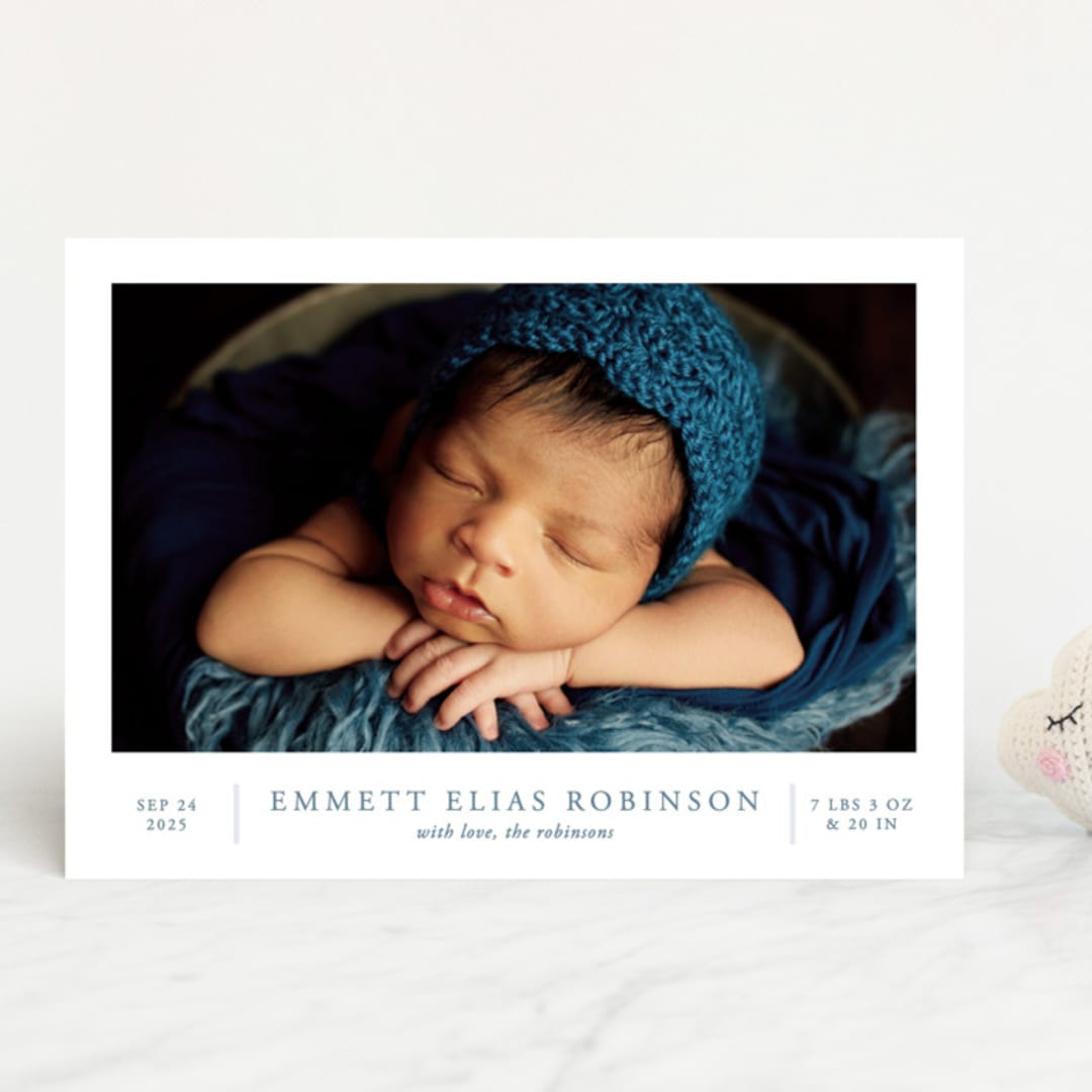 "With Love" - Birth Announcements in Lake by Vanessa Doyle - Front