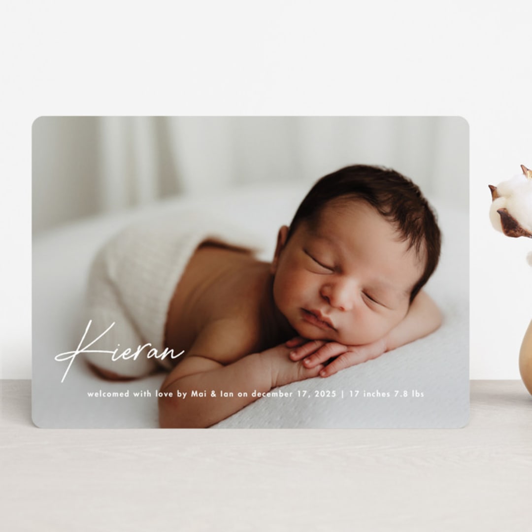 "raclette" - Birth Announcements in Marshmallow by chocomocacino - Front