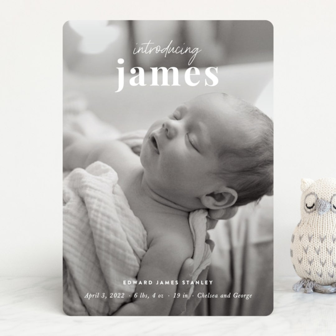 "Introduction" - Birth Announcements in Cloud by Sara Hicks Malone - Front