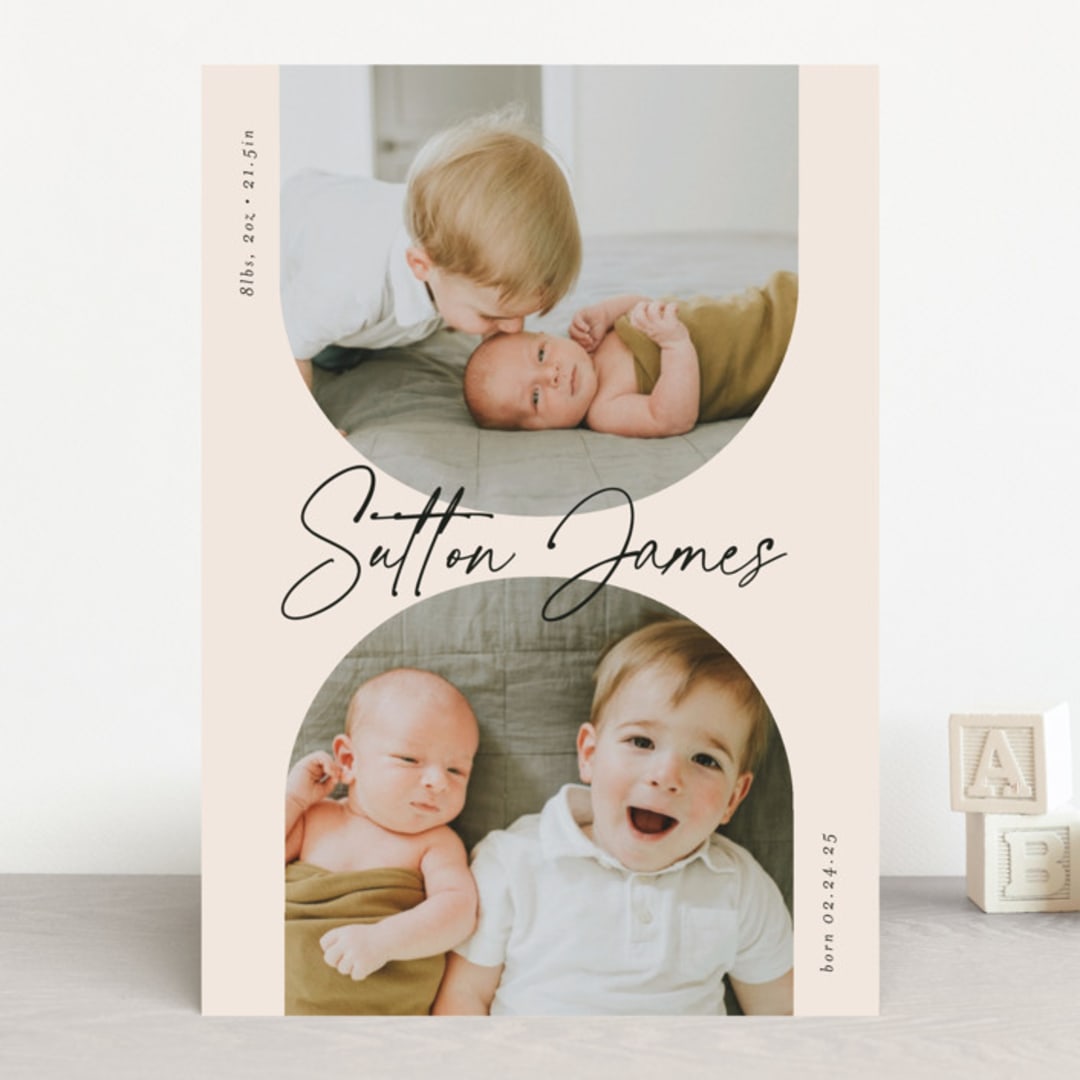 "PALS" - Birth Announcements in Ink by Carolyn MacLaren - Front