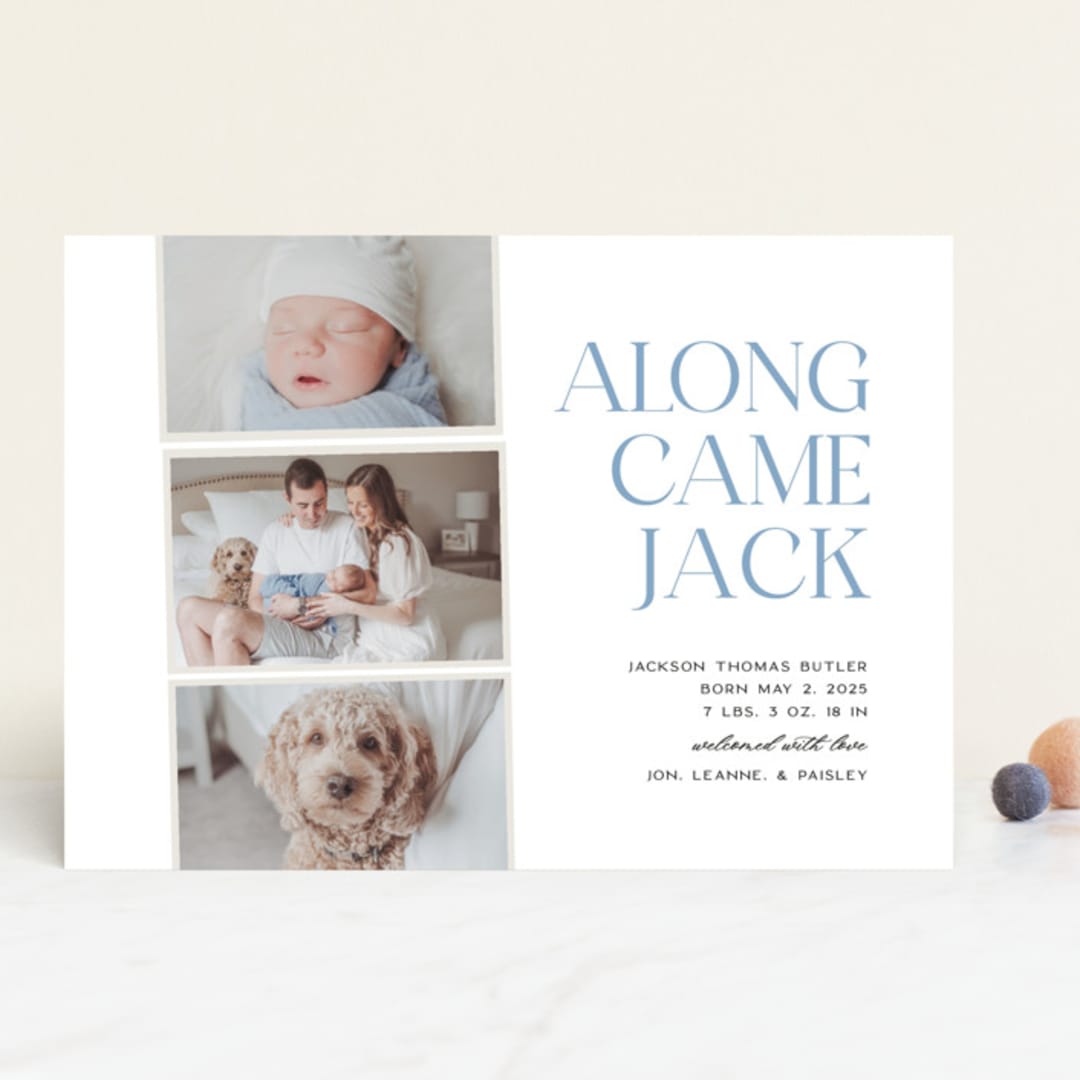 "Pictured Here" - Birth Announcements in Skyfall by Christie Garcia - Front