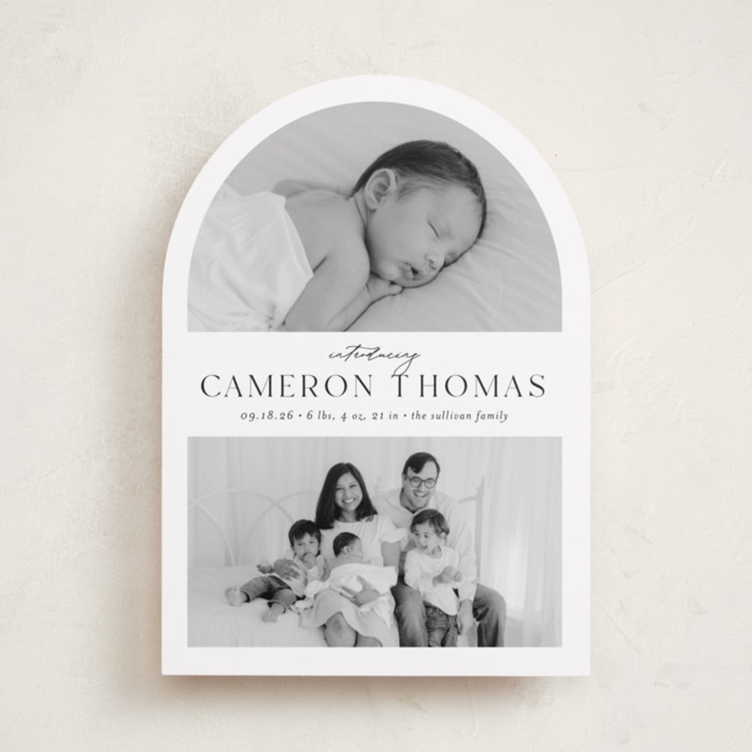 "Simply Introducing" - Birth Announcements in Sugar by Ashley Iwafuchi - Front