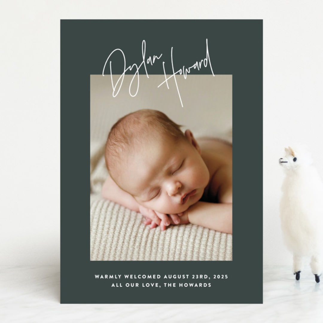 "headline" - Birth Announcements in Hunter by JoAnn Jinks - Front
