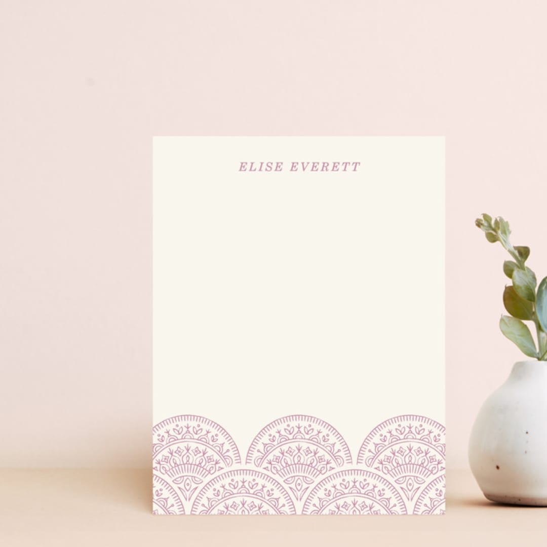 Bohemian Scallops Stationery