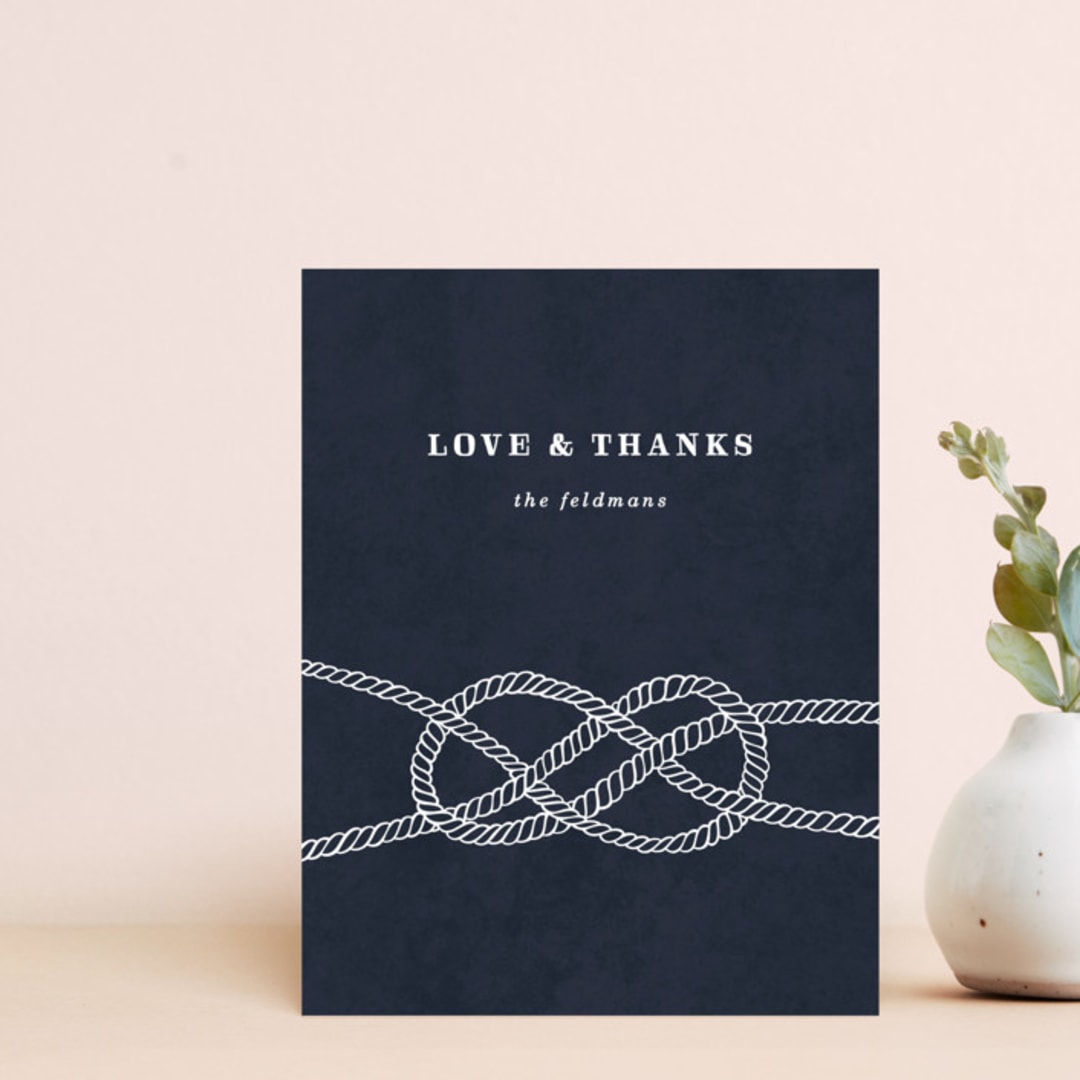 Illustrated Knot Thank You Card