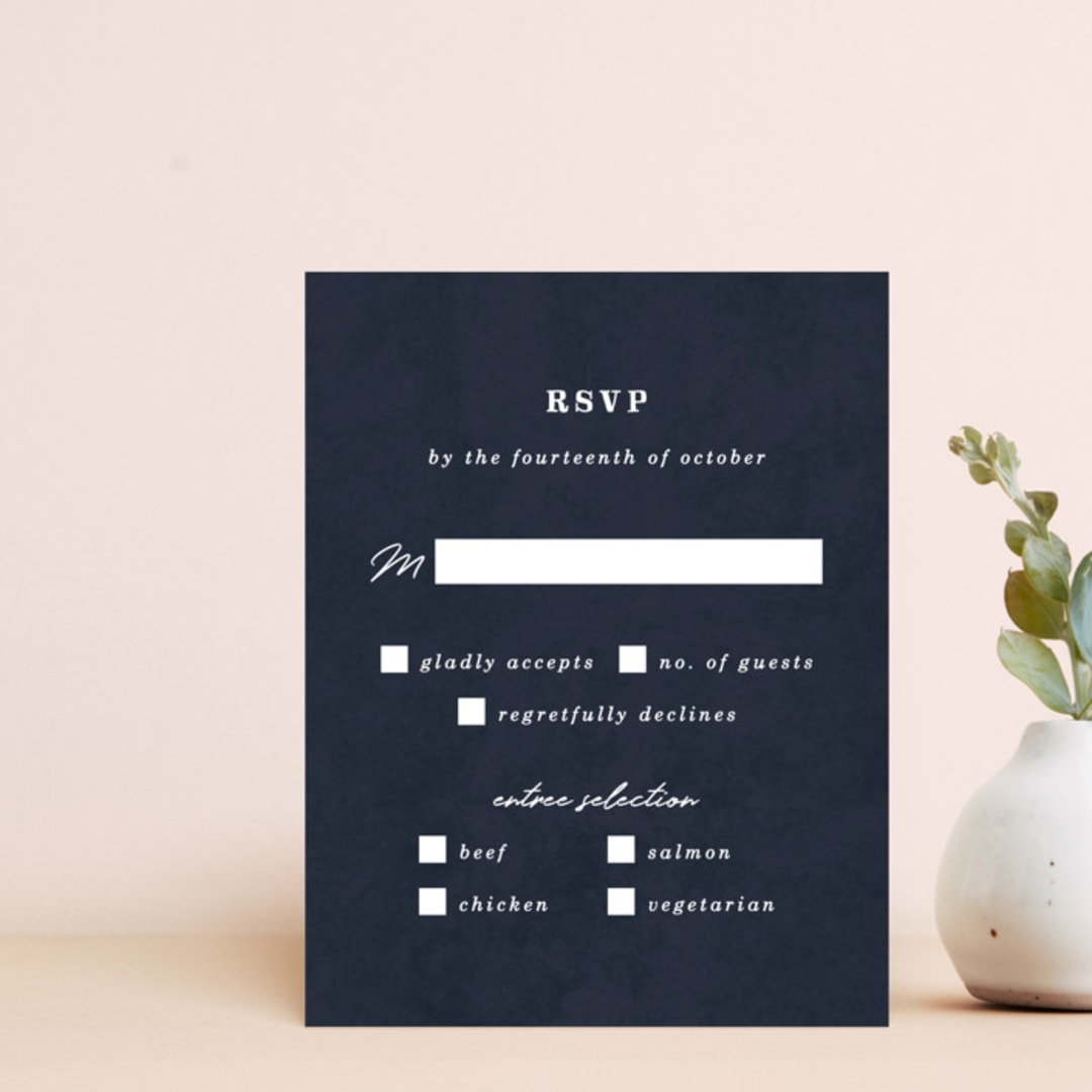 Illustrated Knot RSVP Card