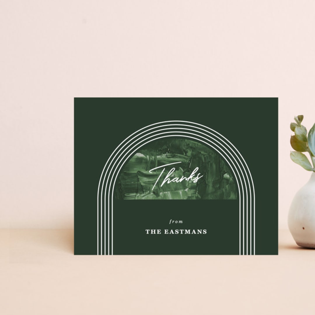 Painted Arch Thank You Card