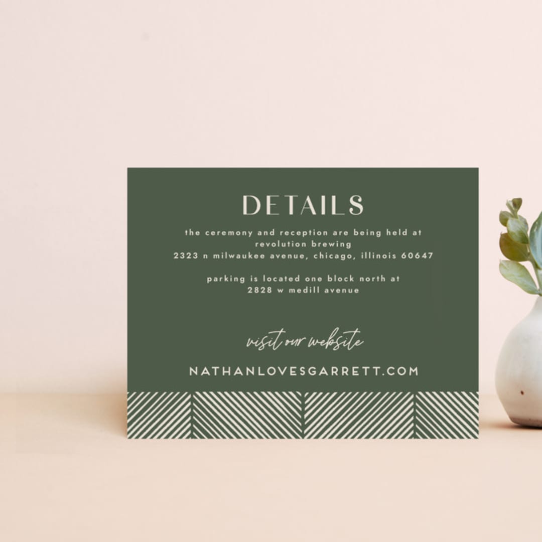 Herringbone Frame Enclosure Card
