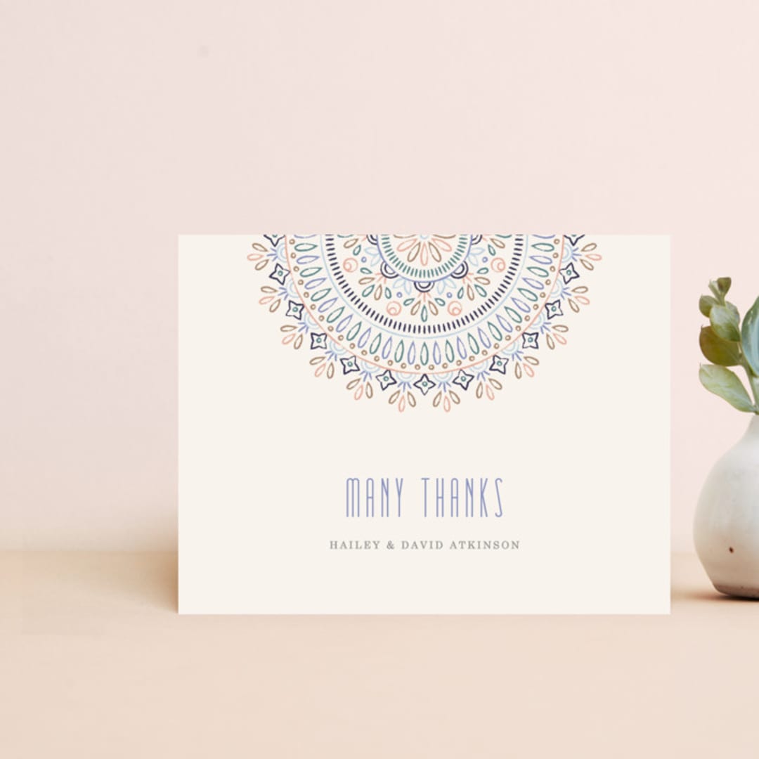 Jardin Mandala Thank You Card