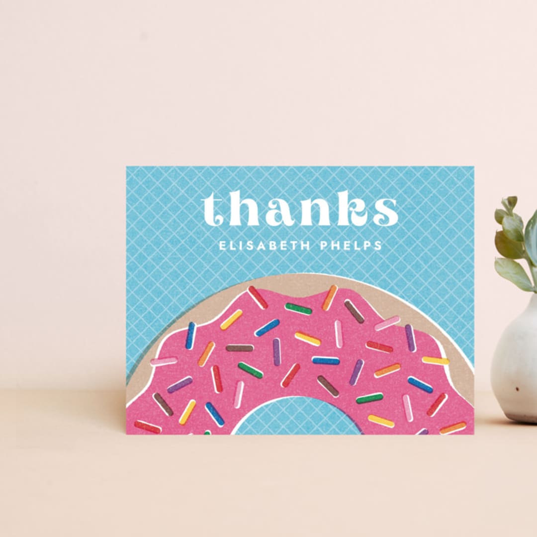 Donut Miss the Fun! Thank You Card