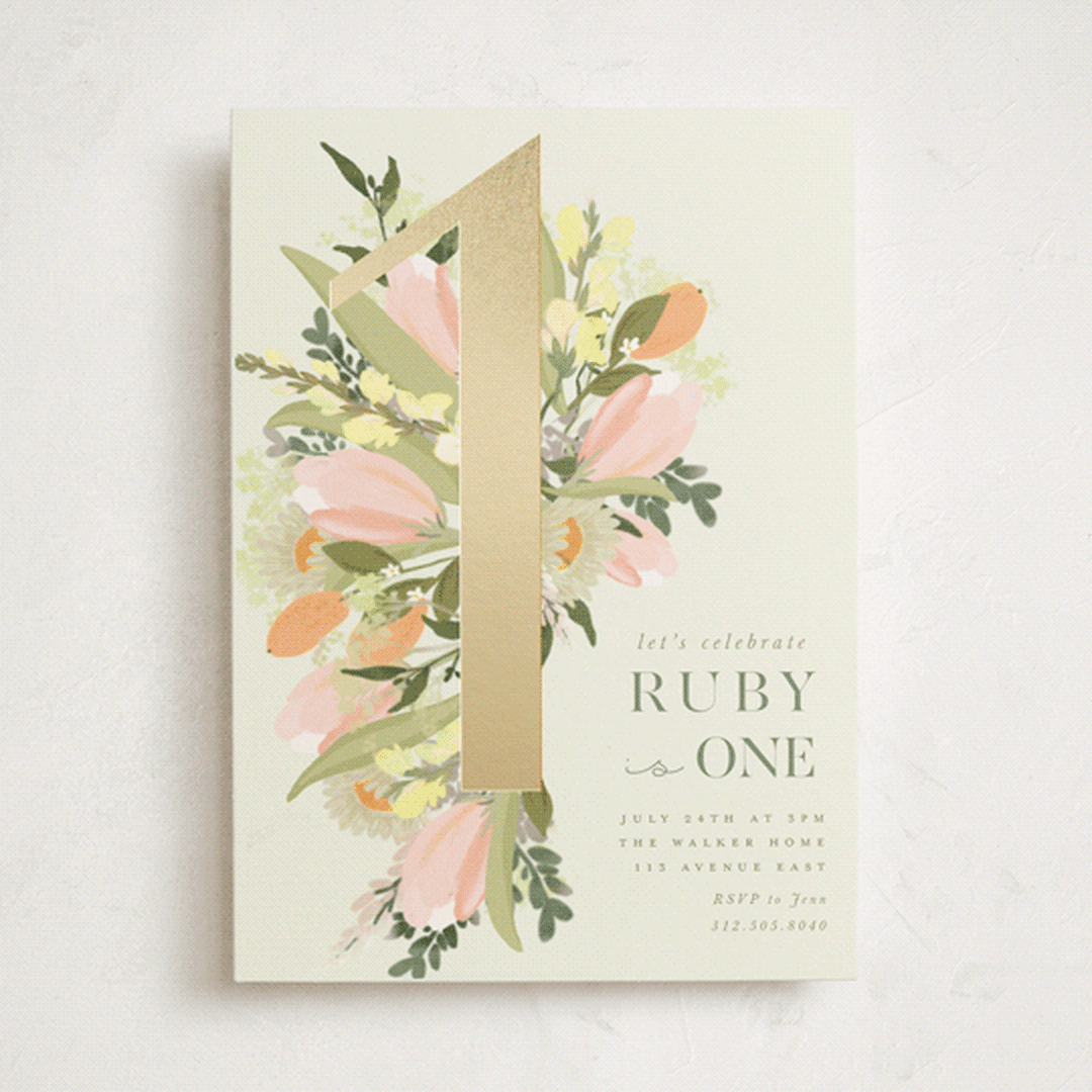 Shimmering Floral One