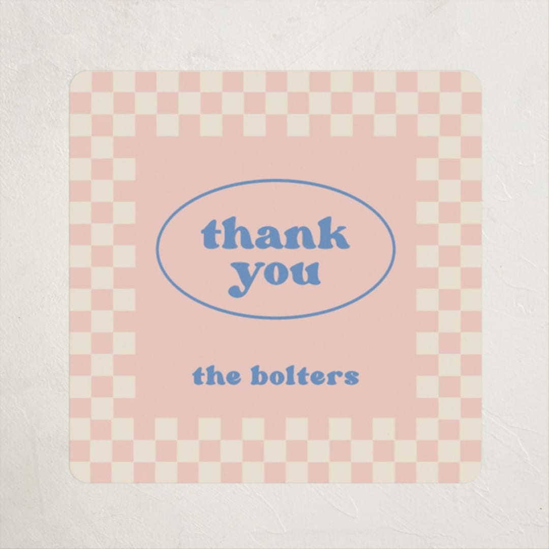 "To the Disco" - Children's Birthday Party Stickers in Candy by Creo Study - Front