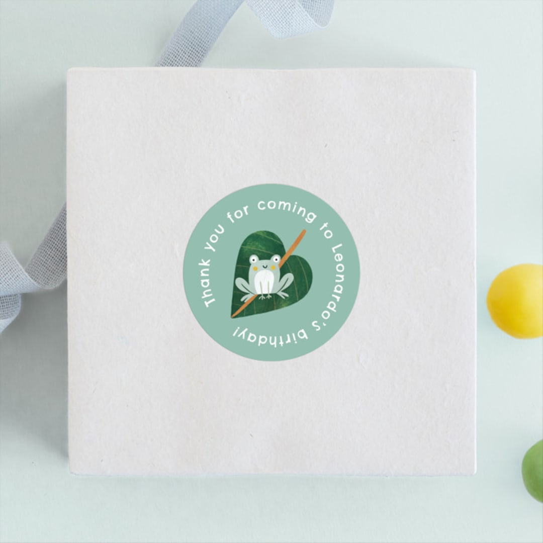"Sloth jungle" - Children's Birthday Party Stickers in Jungle by Tati Abaurre - Front
