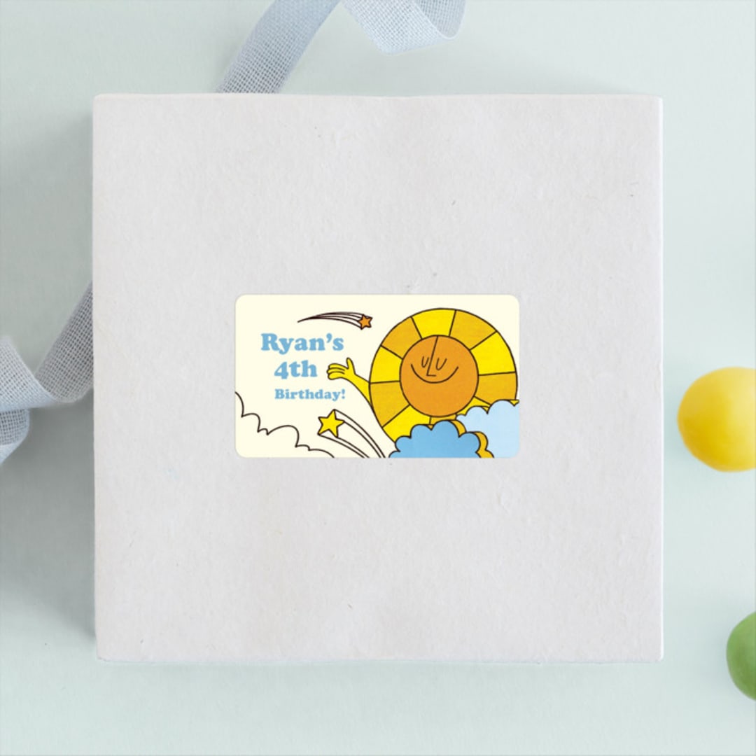 "Birthday Groove" - Children's Birthday Party Stickers in Summer by Morgan Ramberg - Front