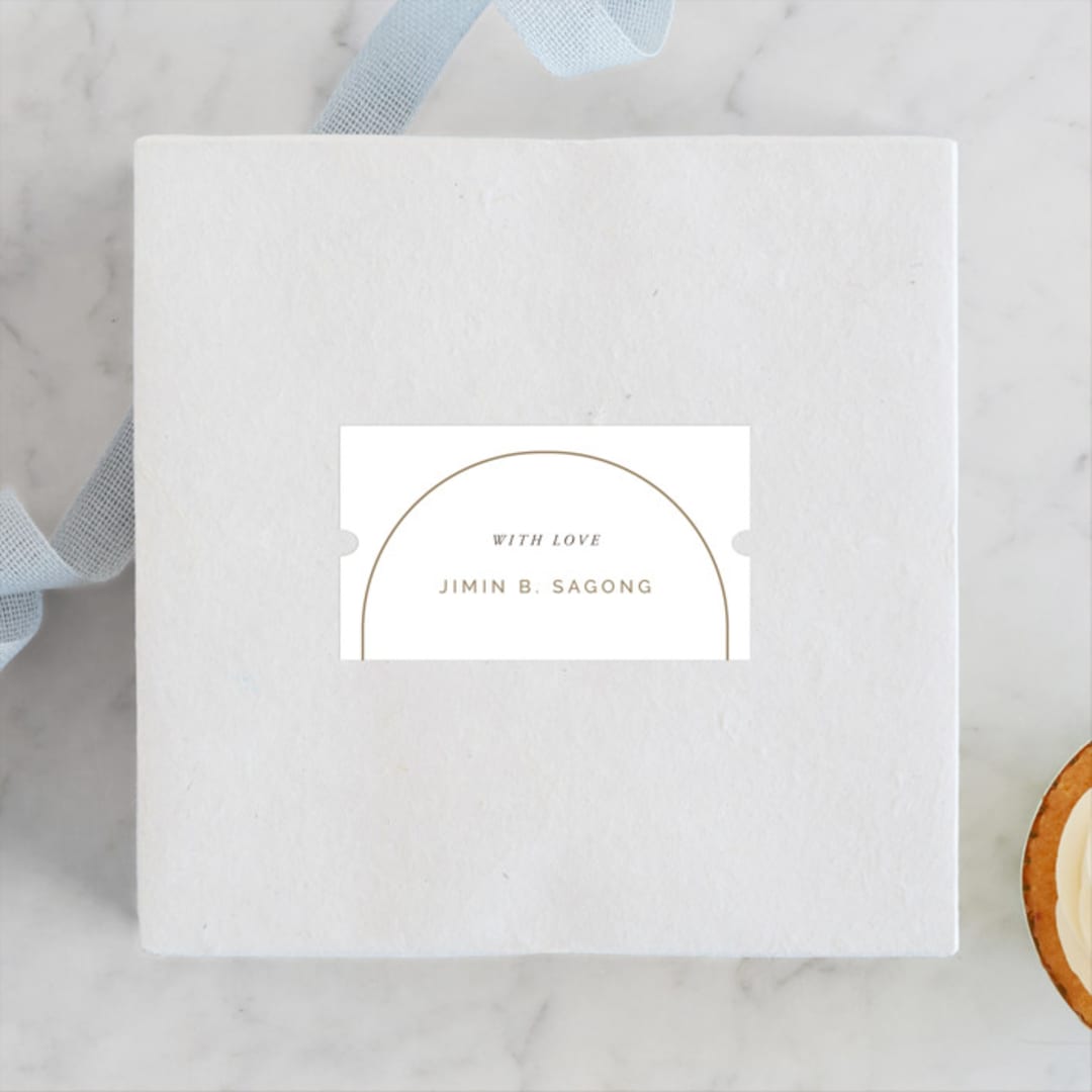 "Confirmation Arch" - Children's Birthday Party Stickers in Sugar by FRANI - Front