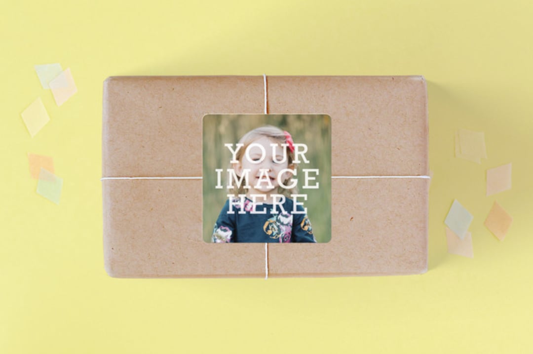 "The Big Picture" - Children's Birthday Party Stickers in Ivory by Minted - Front