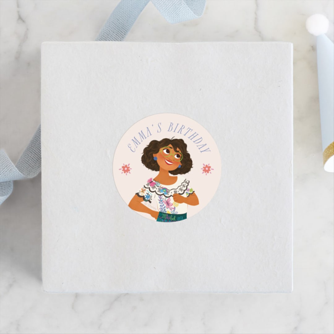 "Magical fiesta" - Children's Birthday Party Stickers in Vanilla by Sabrin Deirani - Front