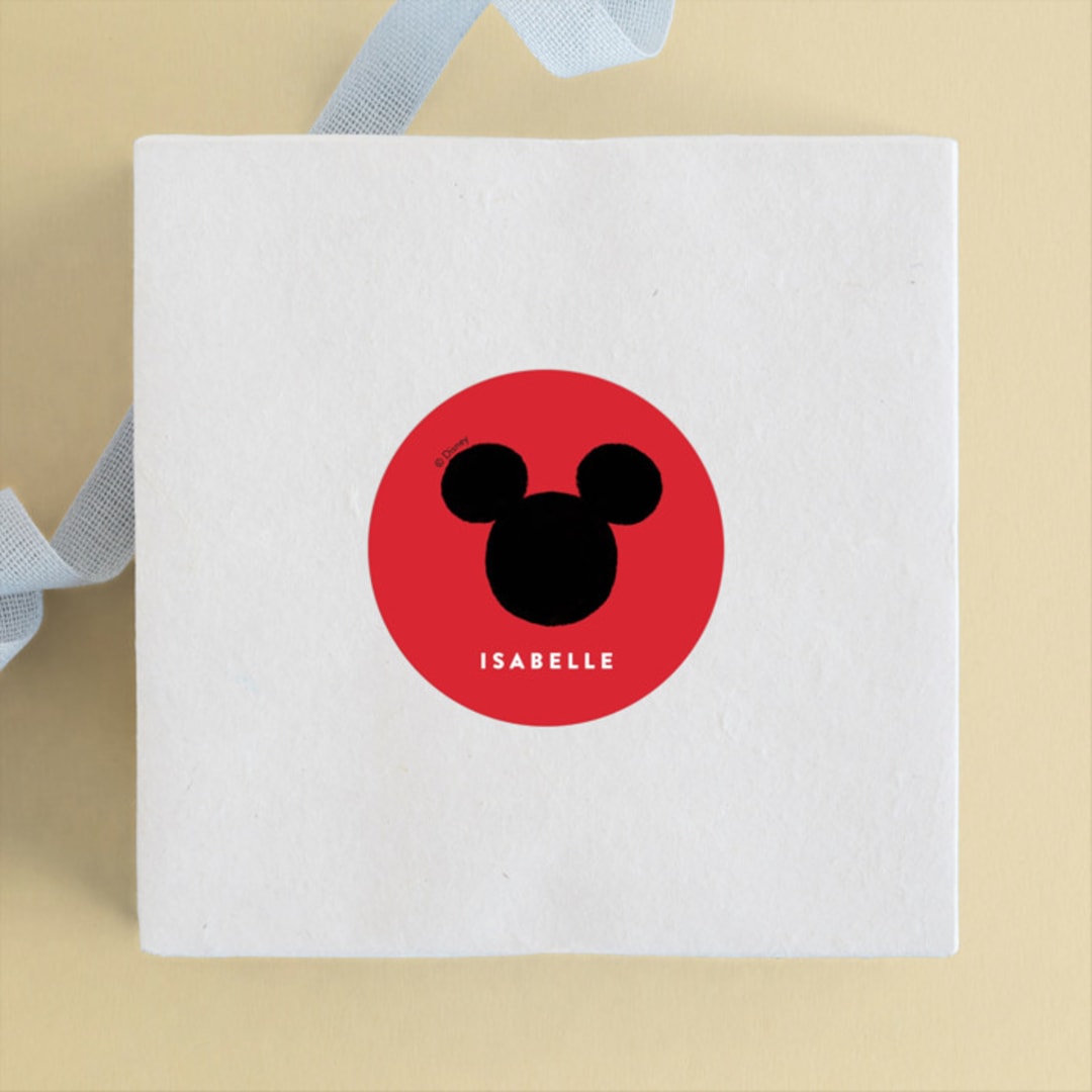 "A Disney Mickey Party" - Children's Birthday Party Stickers in Traditional by Pixel and Hank - Front