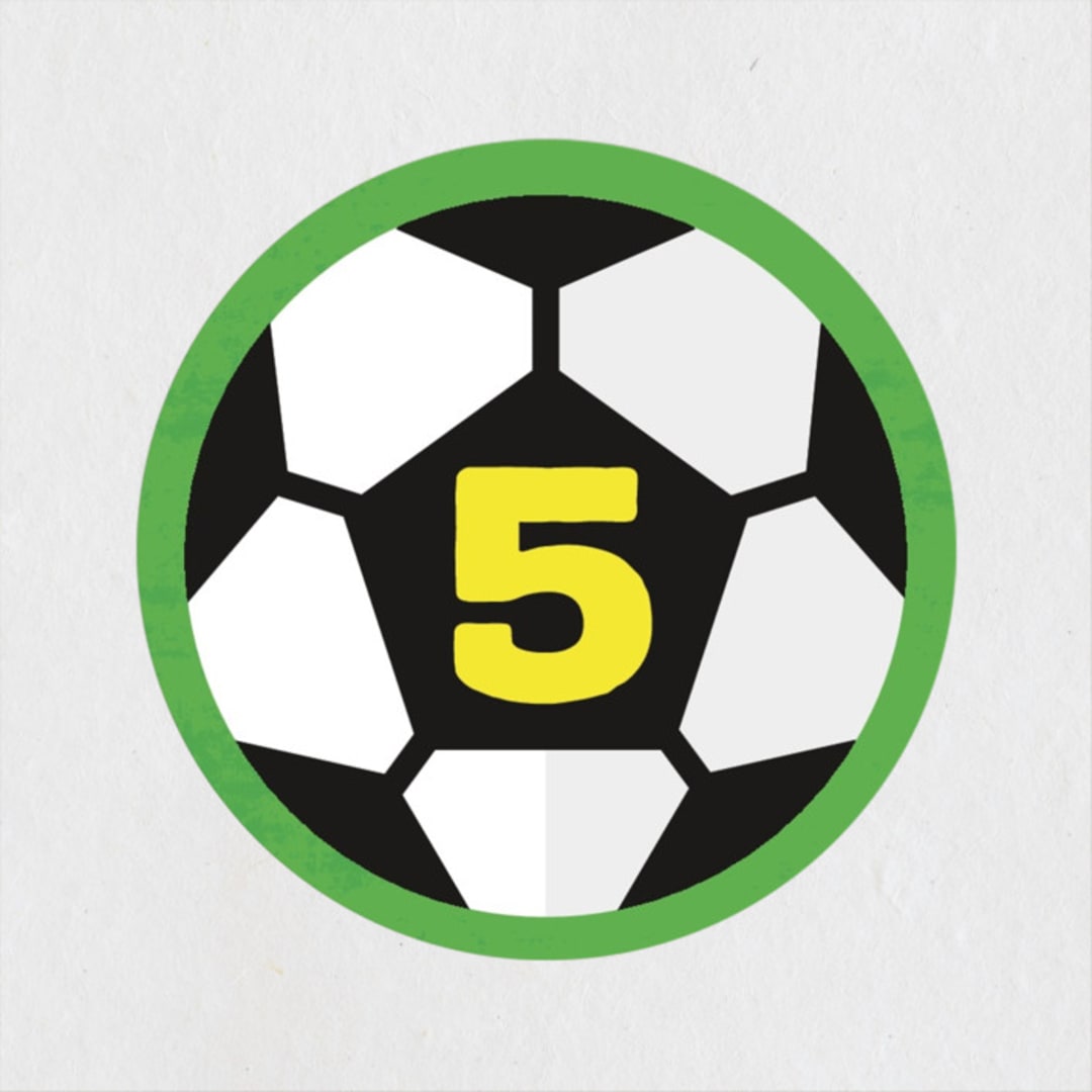 "Soccer" - Children's Birthday Party Stickers in Sunshine by Kate Ahn - Front