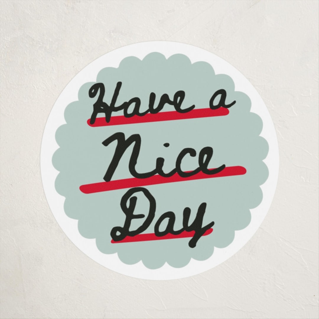 "guest check" - Children's Birthday Party Stickers in Mint by Jennifer Lew - Front