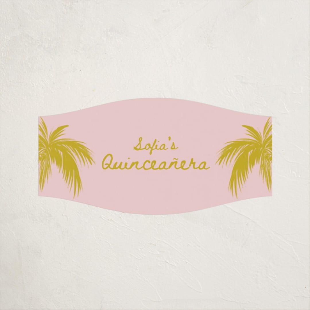 "Palm" - Children's Birthday Party Stickers in Sunshine by Gwen Bedat - Front