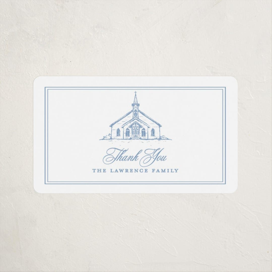 "The Chapel" - Children's Birthday Party Stickers in Provincial by Melinda Denison - Front