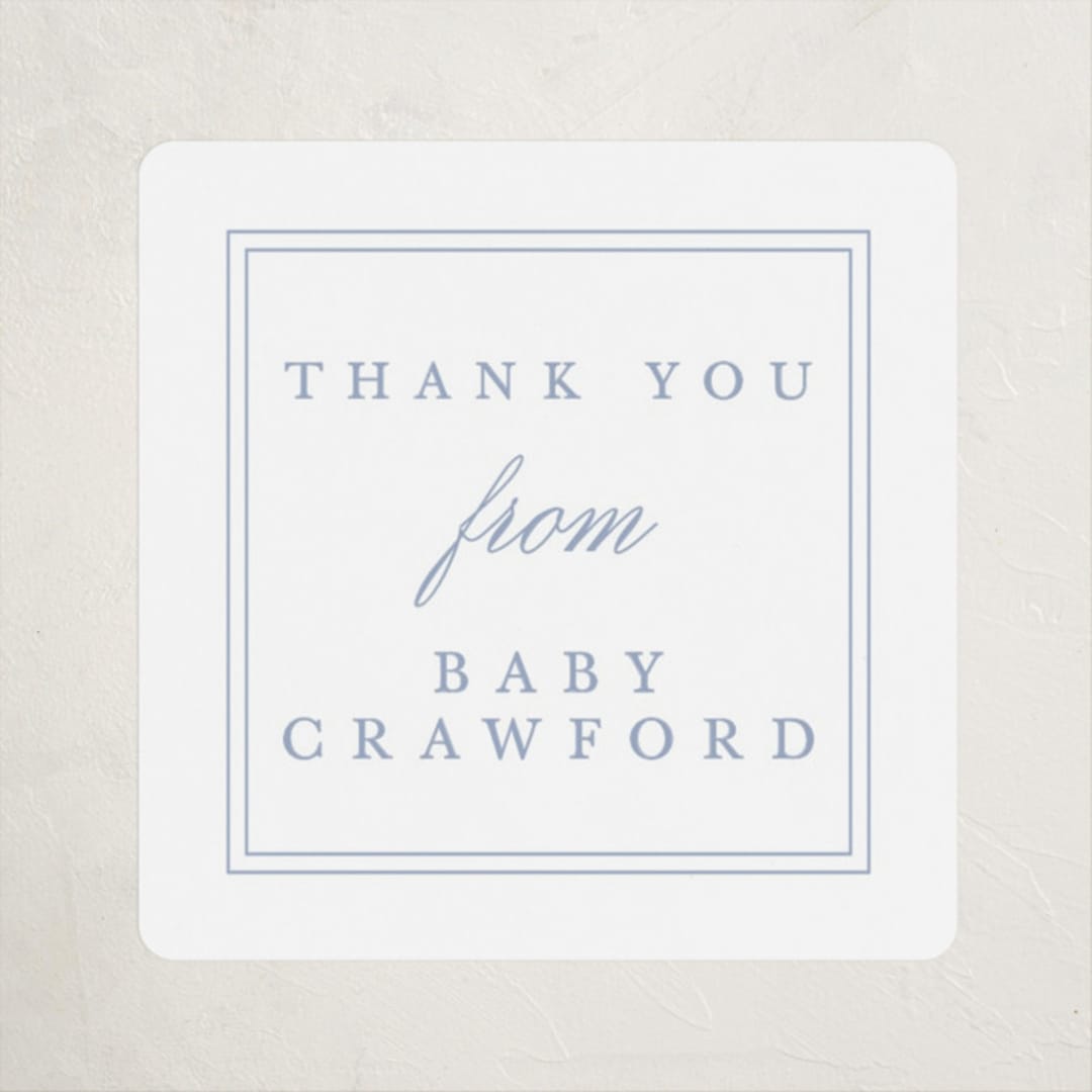 "Crawford" - Children's Birthday Party Stickers in Carolina by Amy Kross - Front