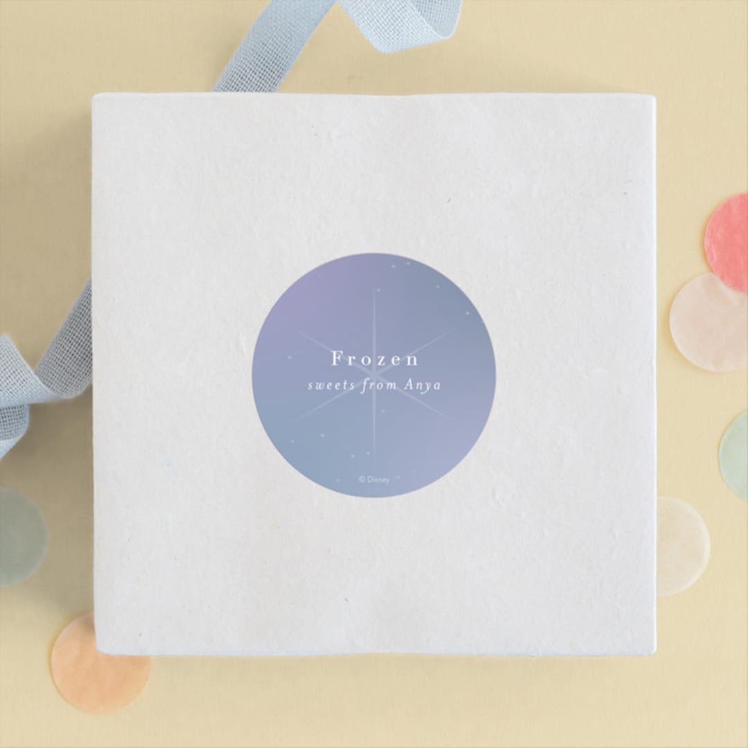 "Disney's Elsa the Snow Queen" - Children's Birthday Party Stickers in Frost by Lori Wemple - Front