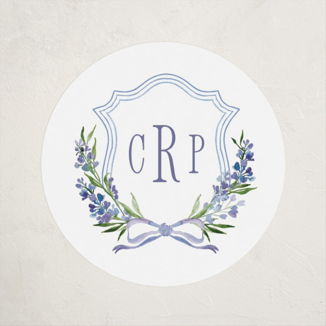 "Lavender" - Children's Birthday Party Stickers in Tuscany by Claudia Orengo - Front