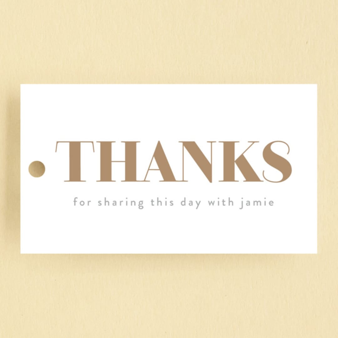 "i am one" - Children's Birthday Party Favor Tags in Goldenrod by Phrosné Barwood - Front