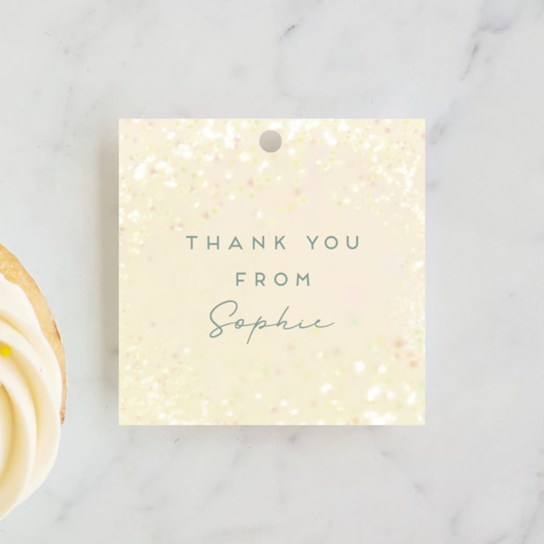 "Disney's Tinkerbell Fairy Dust" - Children's Birthday Party Favor Tags in Pixie by Heather Cairl - Front
