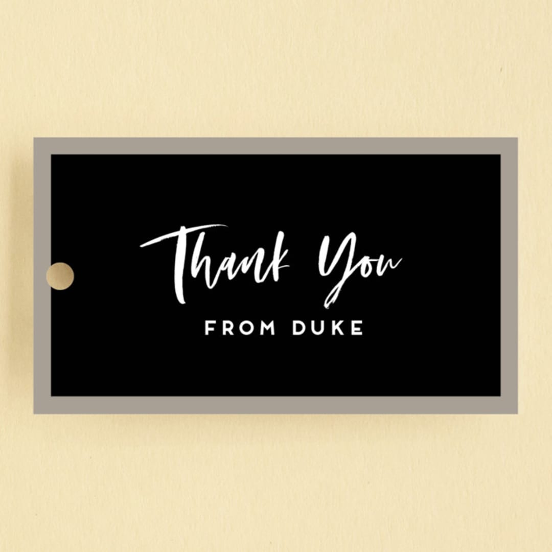 "Hats Off" - Children's Birthday Party Favor Tags in Sugar by Christie Garcia - Front