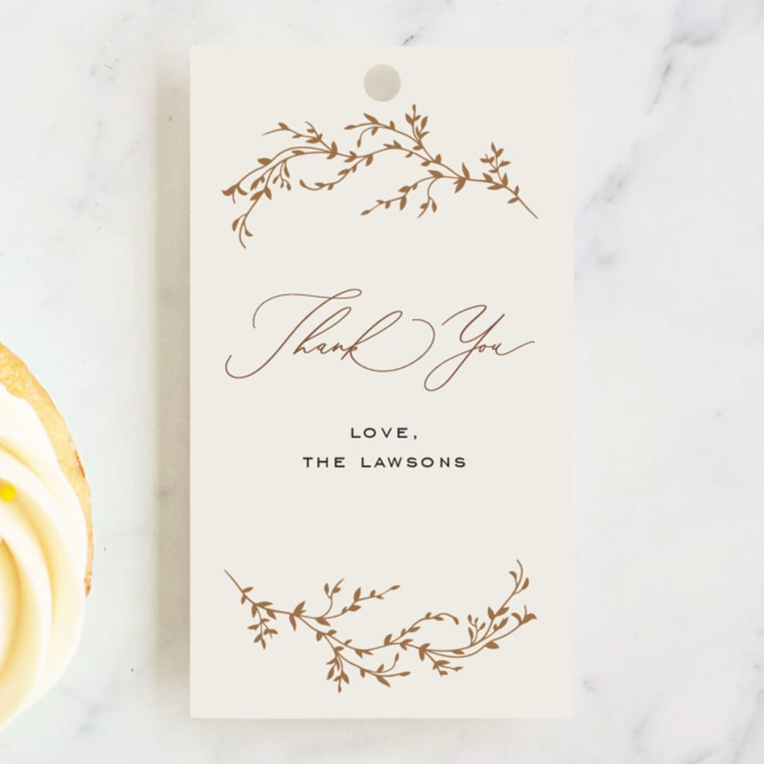 "dashing baptism" - Children's Birthday Party Favor Tags in Buttercup by Benita Crandall - Front