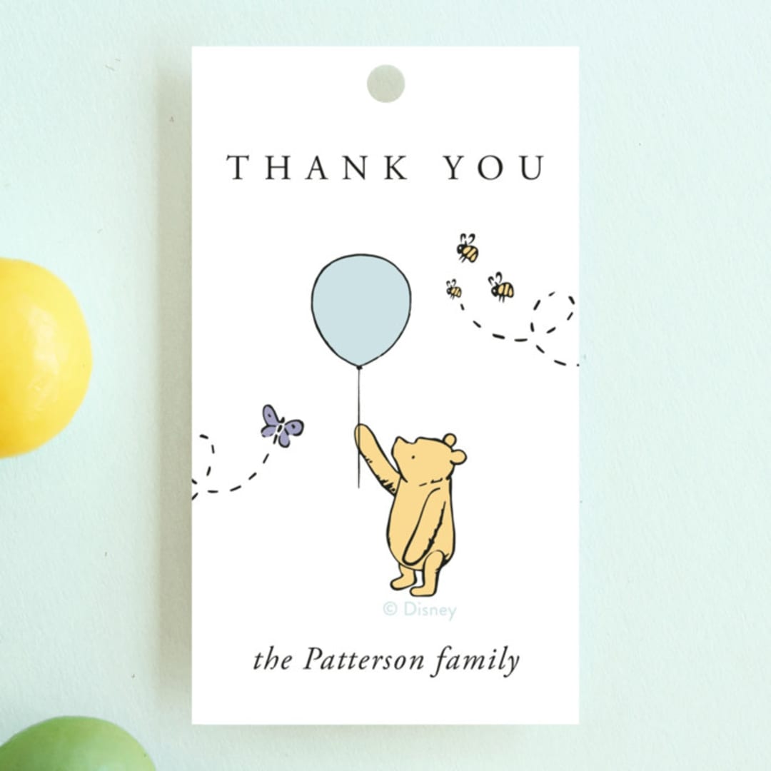 "Disney Sweetest Adventure" - Children's Birthday Party Favor Tags in Cloud by Heather Schertzer - Front