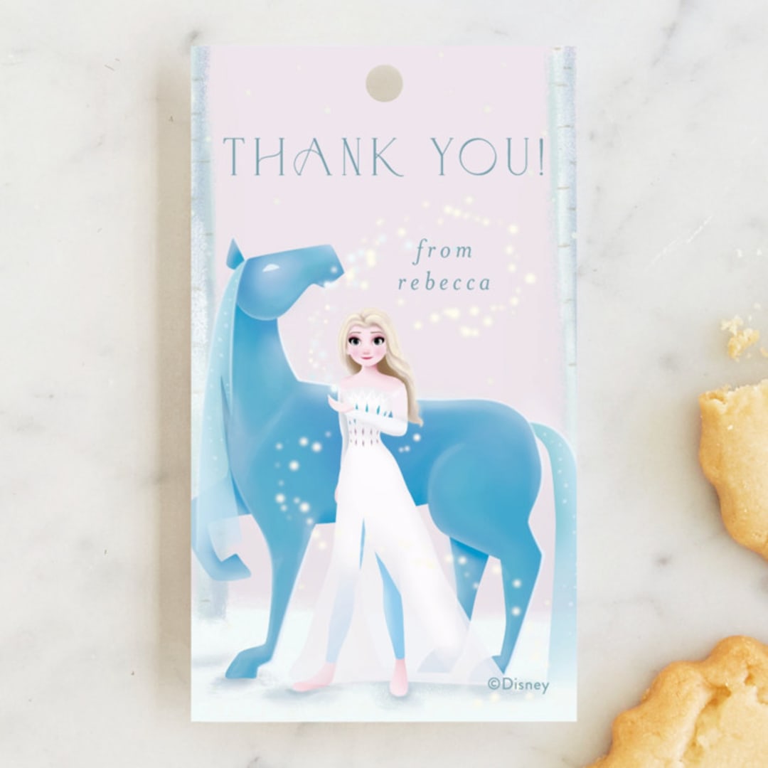 "Disney's Elsa and Nokk Magical Forest" - Children's Birthday Party Favor Tags in Dawn by Kim Thoa - Front