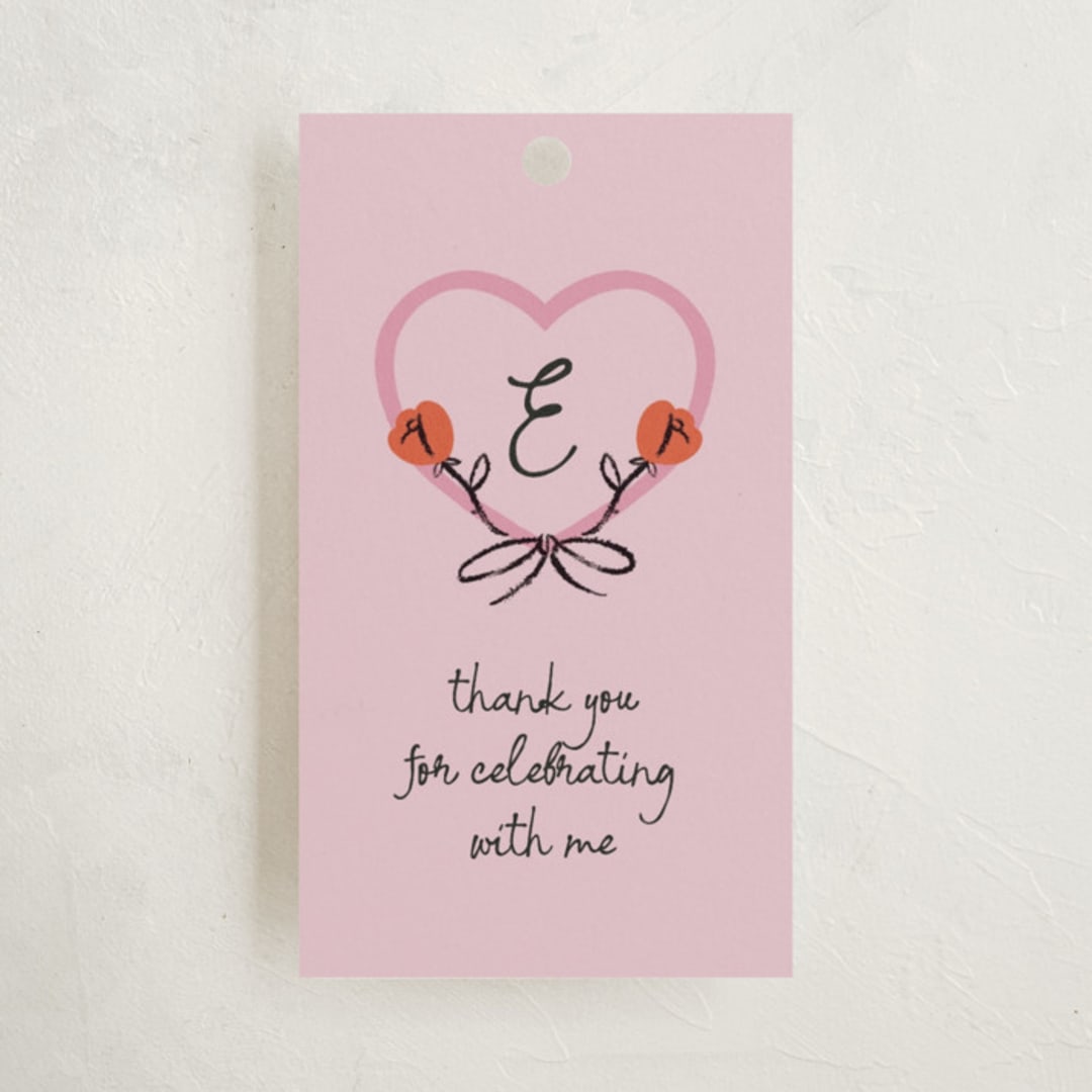 "Rose Crest" - Children's Birthday Party Favor Tags in Classic by mo kelley - Front
