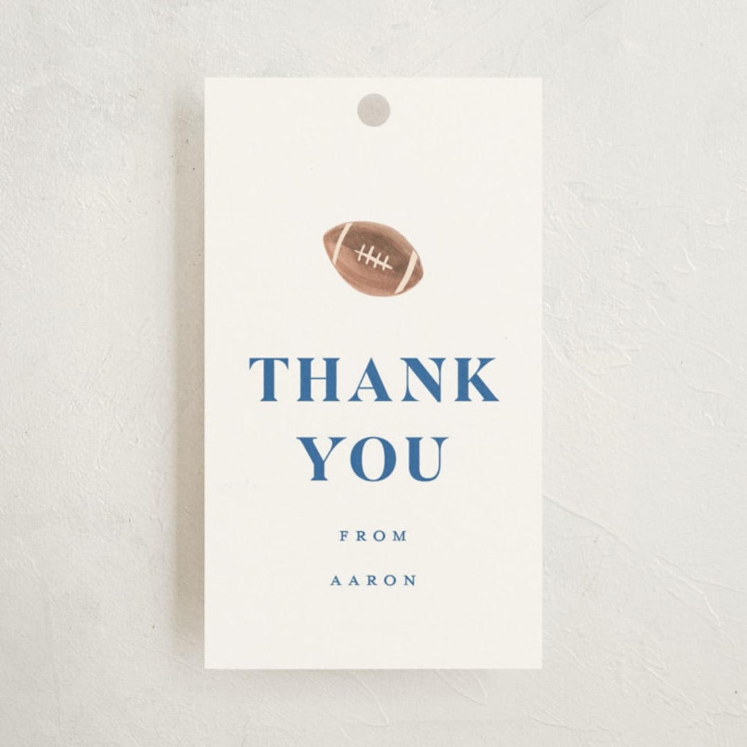 "Sportsy" - Children's Birthday Party Favor Tags in Ice by Teju Reval - Front