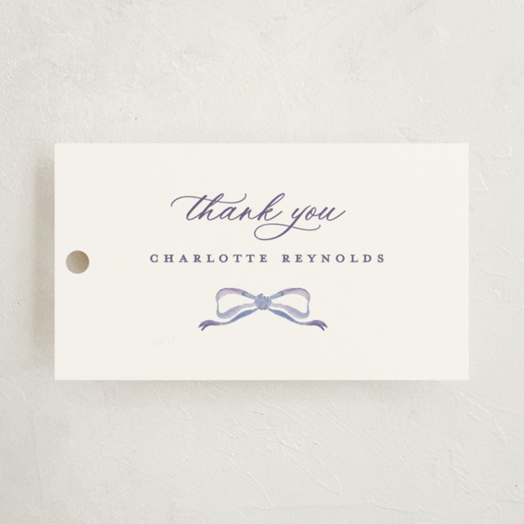 "Lavender" - Children's Birthday Party Favor Tags in Tuscany by Claudia Orengo - Front