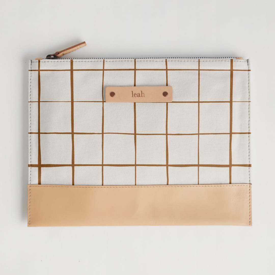 "Montauk" - Casual Clutch in Cocoa by Carolyn Nicks - Casual Clutch